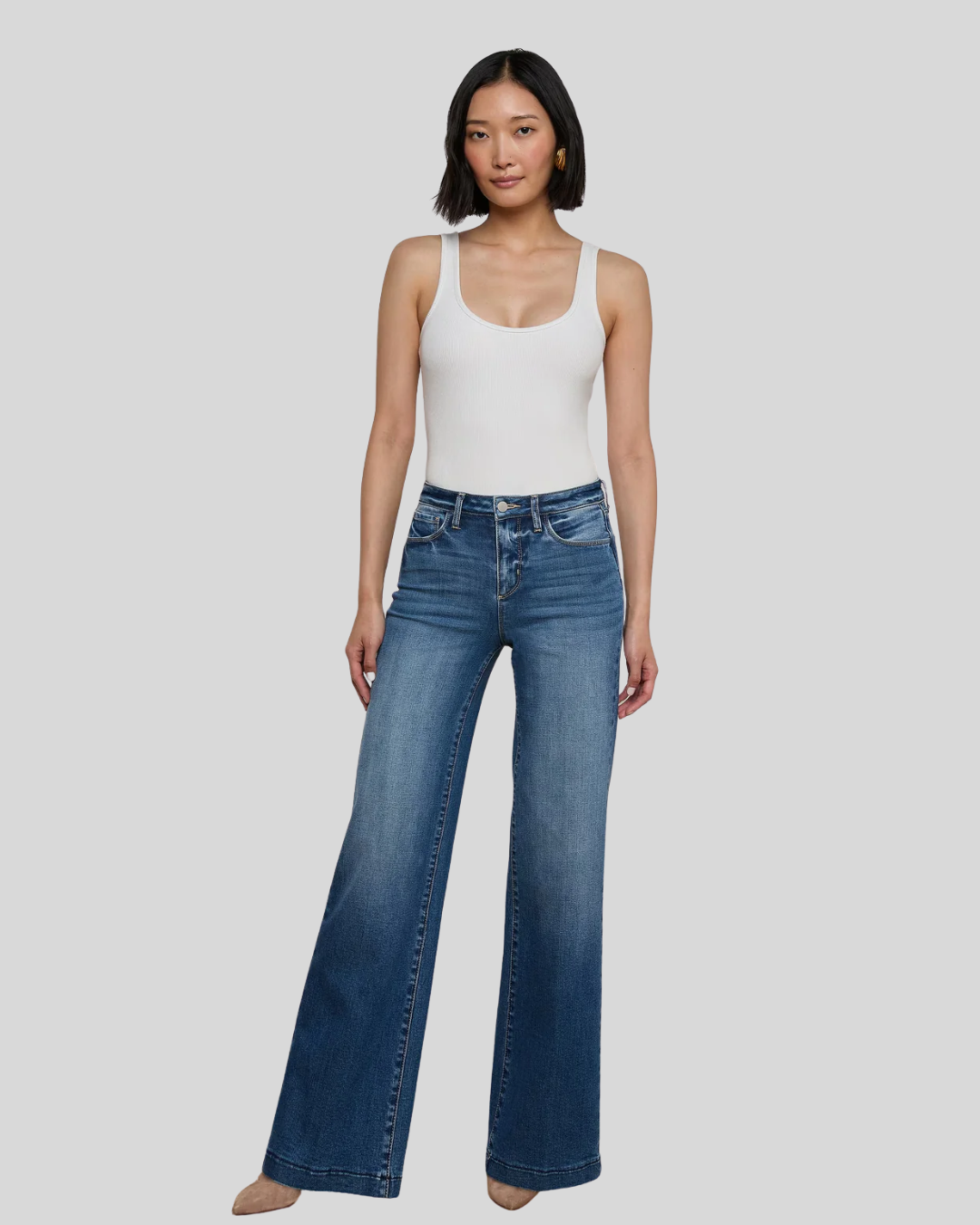 L'Agence Scottie Wide Leg Jean - Cambridge