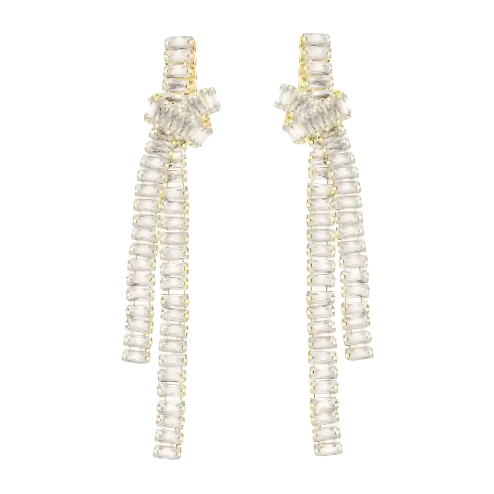 CZ Knot Statement Earring