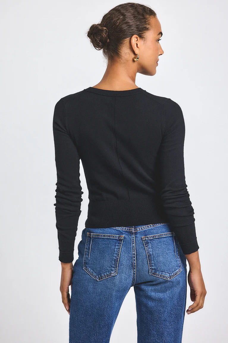 Derek Lam Alizee Long Sleeve Crew Neck Sweater