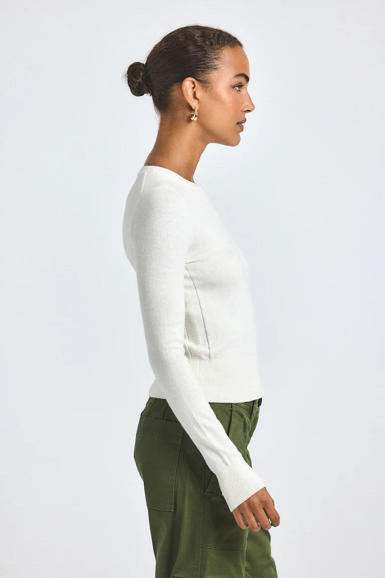 Derek Lam Alizee Long Sleeve Crew Neck Sweater