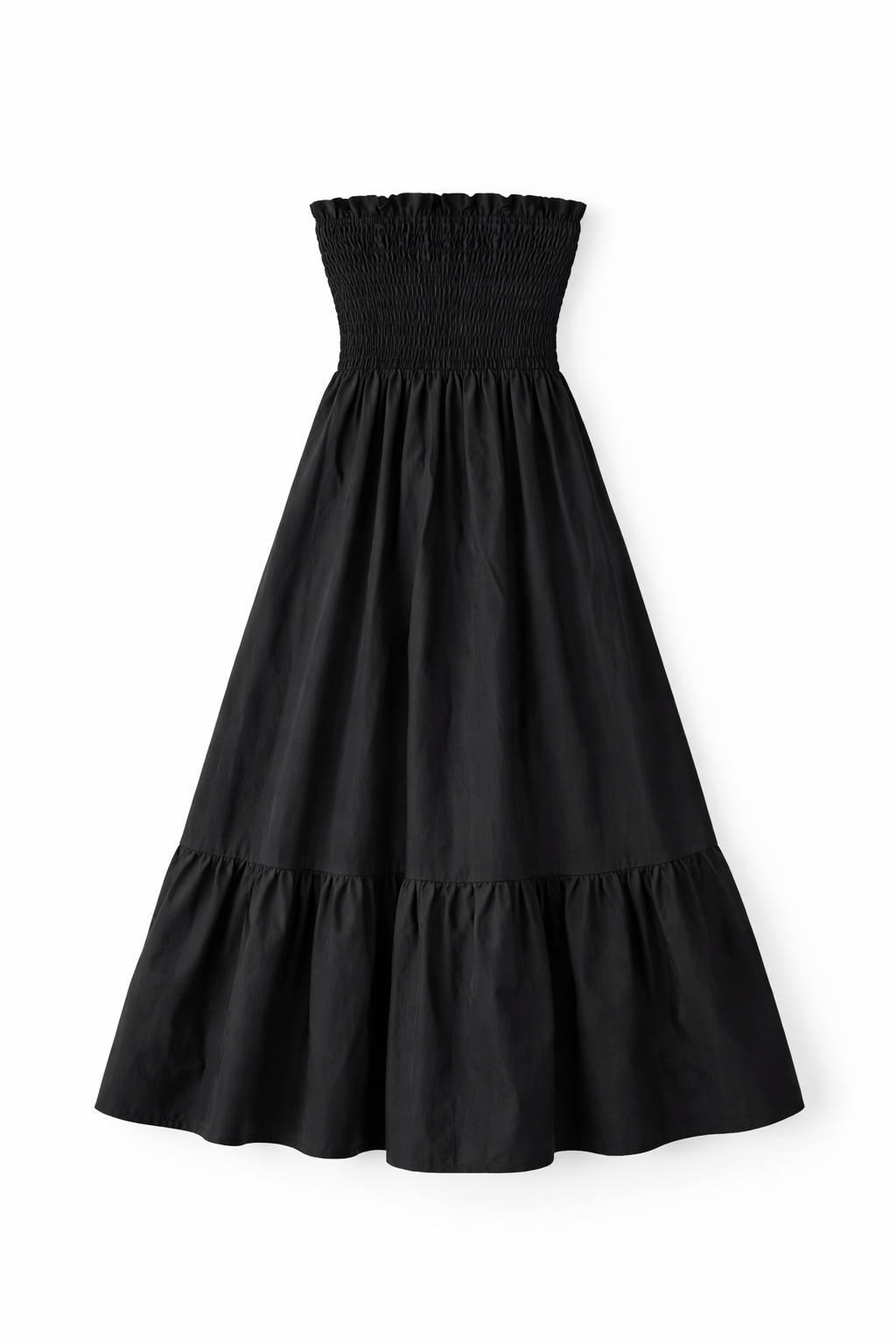 Kasia- Cosmos Strapless Smocked Maxi Dress Kasia Cedar & Lily Clothier Black / X Small