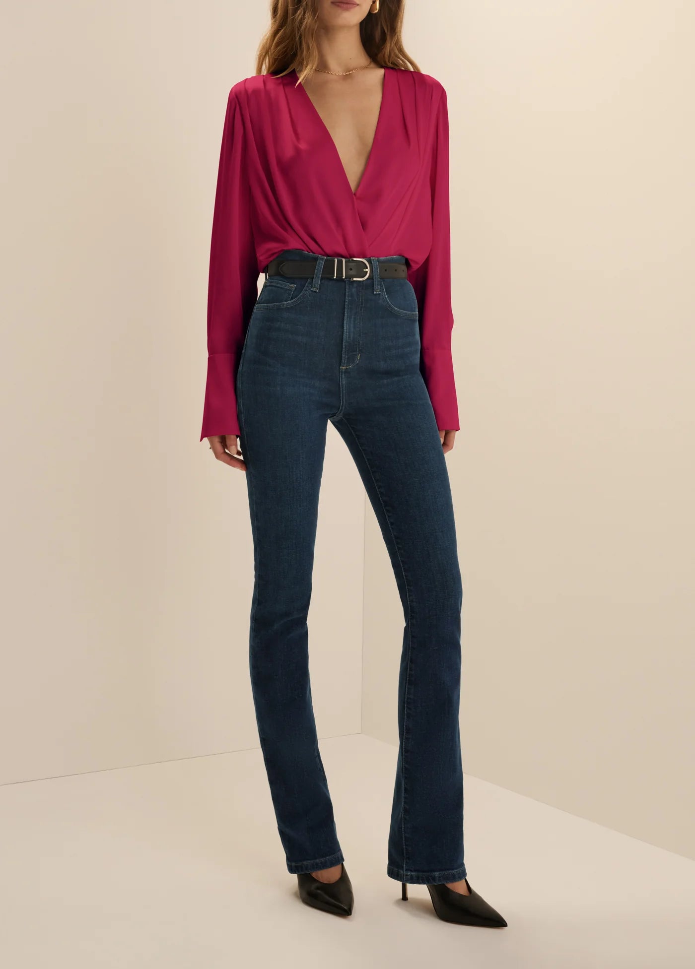 Favorite Daughter The Date Blouse - Raspberry