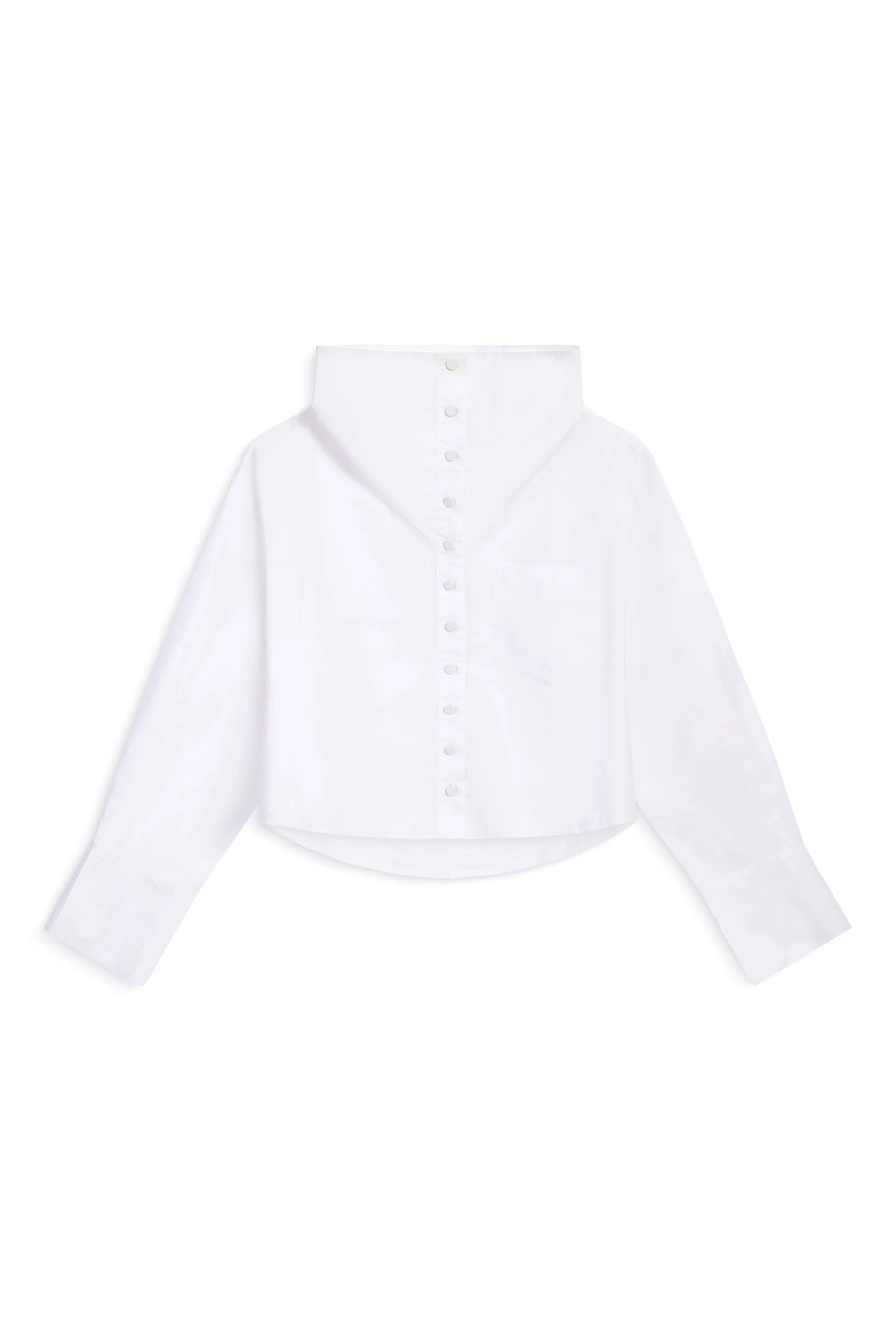 Derek Lam Bianca Funnel Neck Blouse