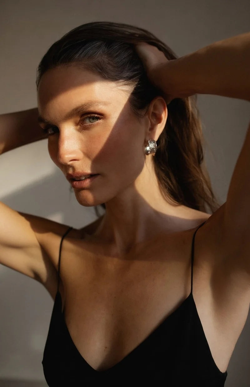 Pamela Card Jewelry Message In A Bottle Earrings - Silver