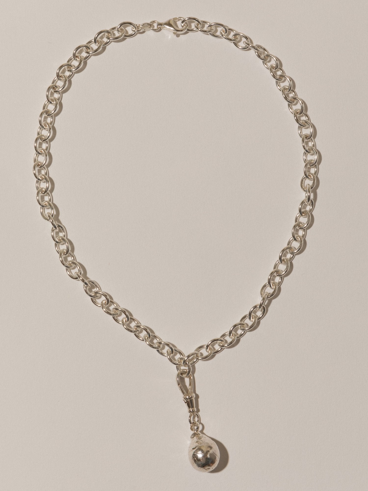Molten Baroque Necklace - Silver