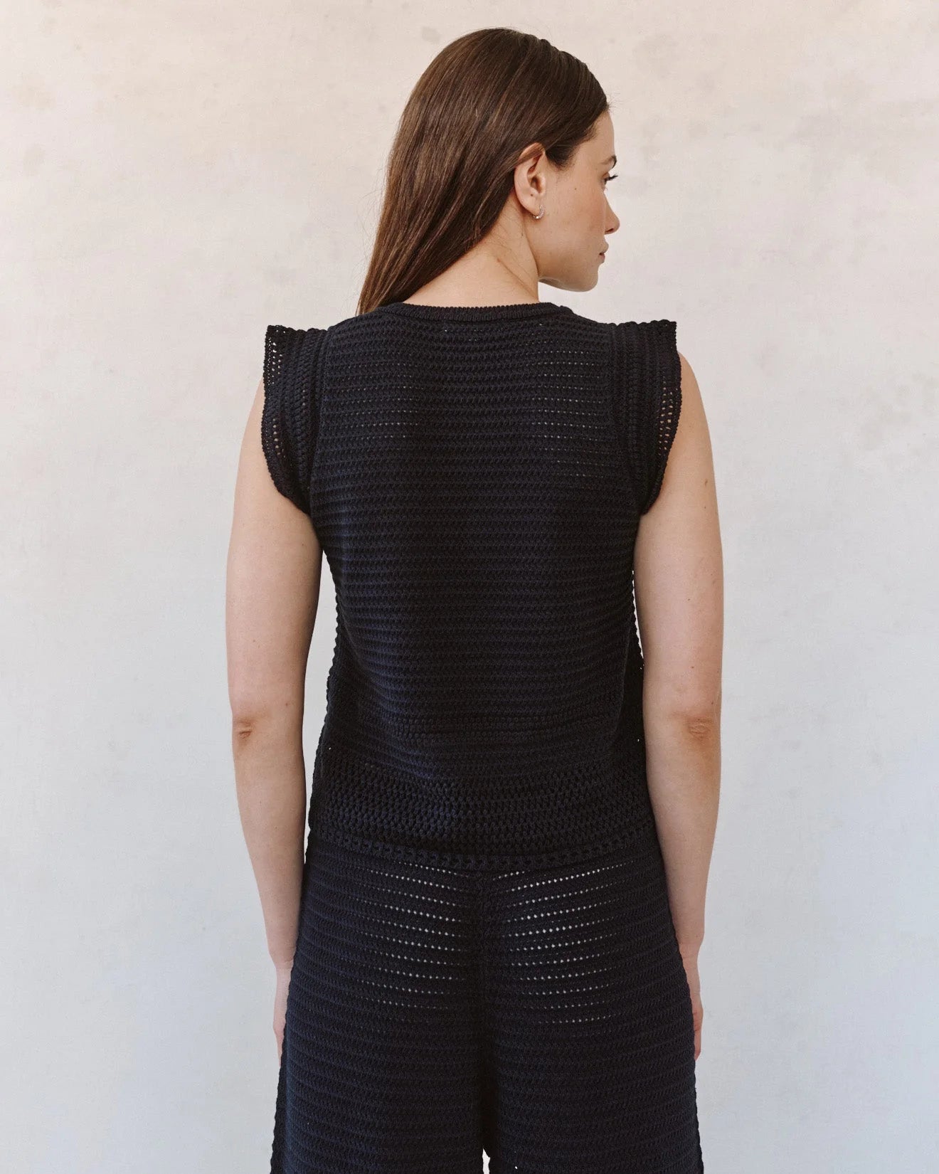 Bella Dahl V-Neck Crochet Top