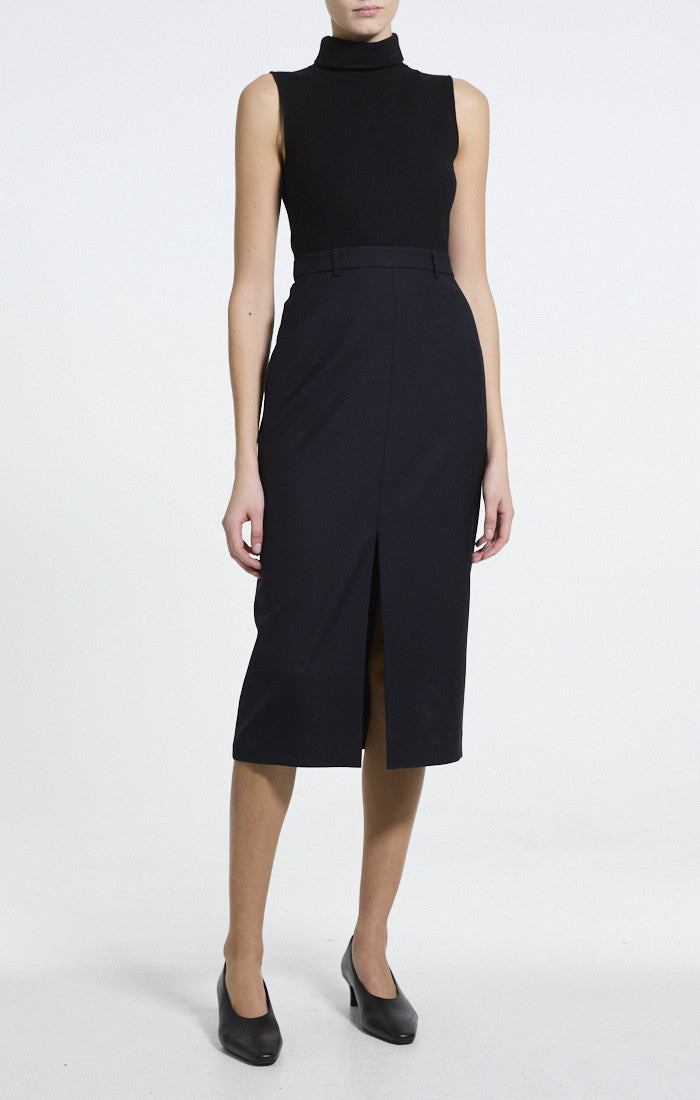 Theory Funnel Neck Drape Dress