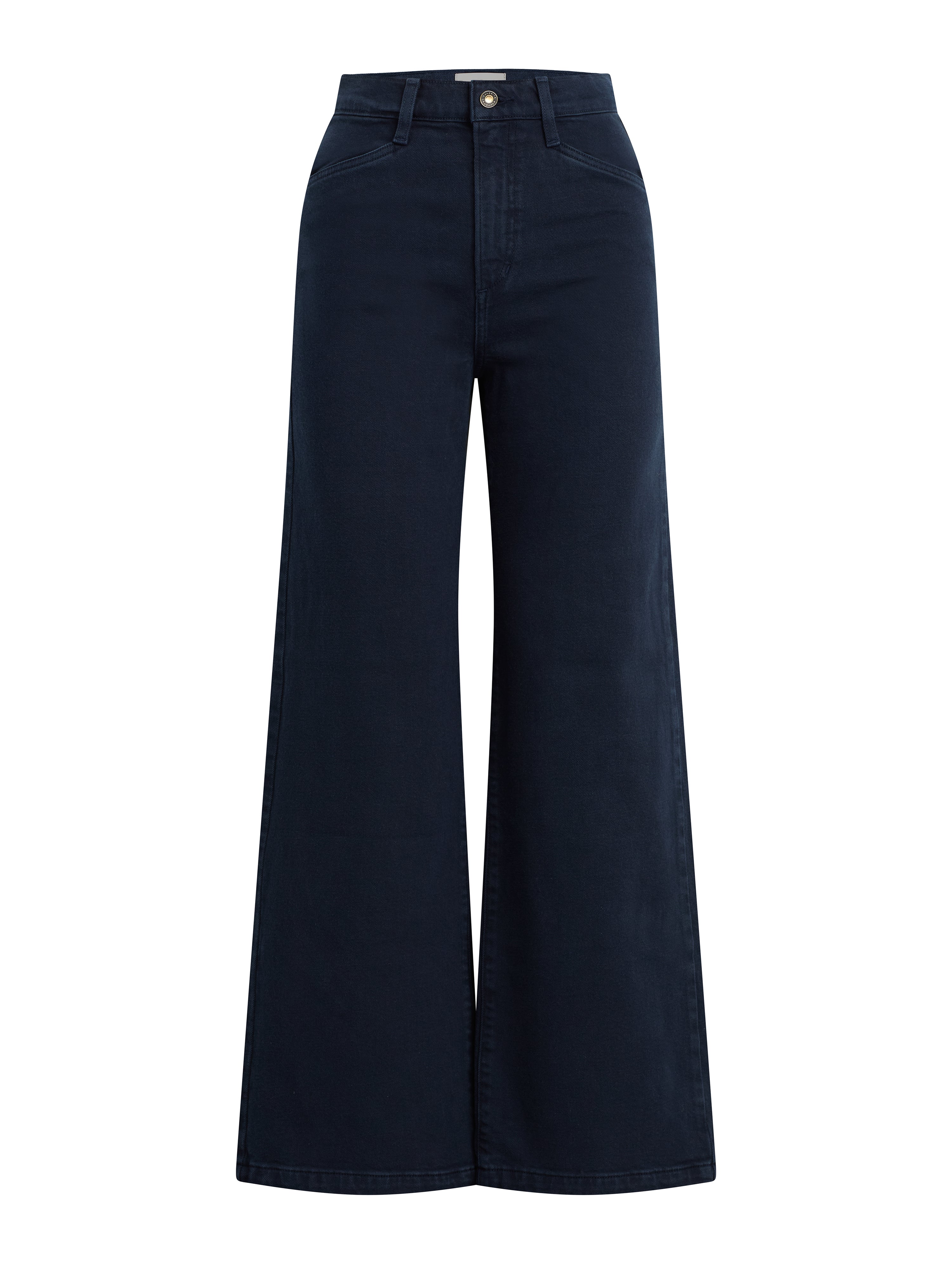 Favorite Daughter Mischa Super High Rise Wideleg Navy Jean