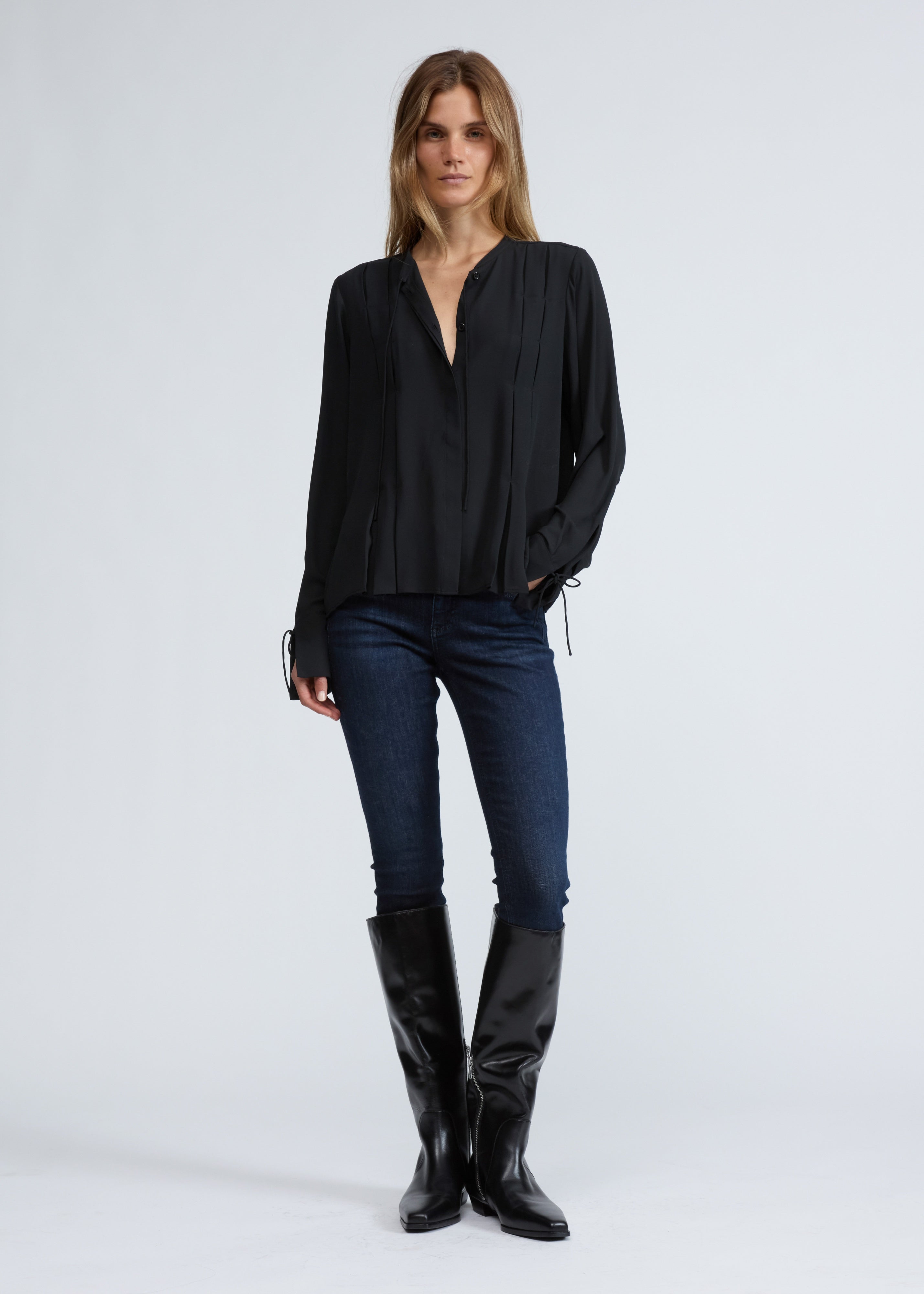 Arden Pleated Blouse