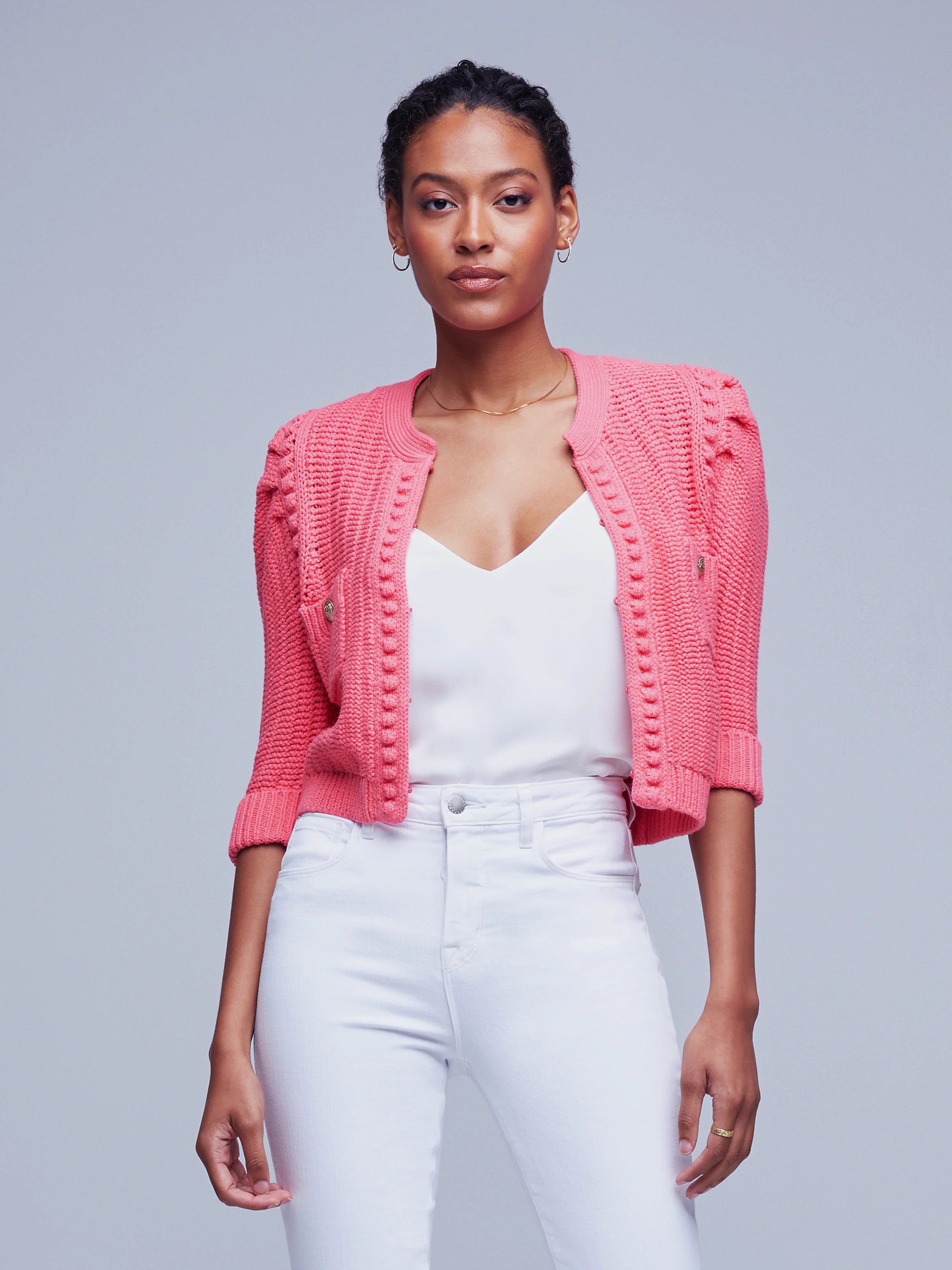 Delilah Crop Textured Cardi