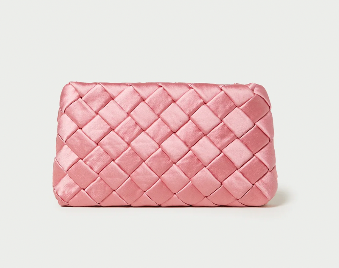 Loeffler Randall Aviva Clutch - Natural, Bubblegum