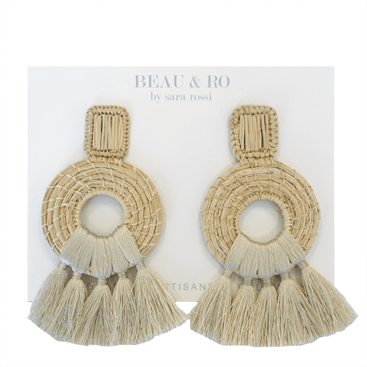 The Palm Tassel Earring