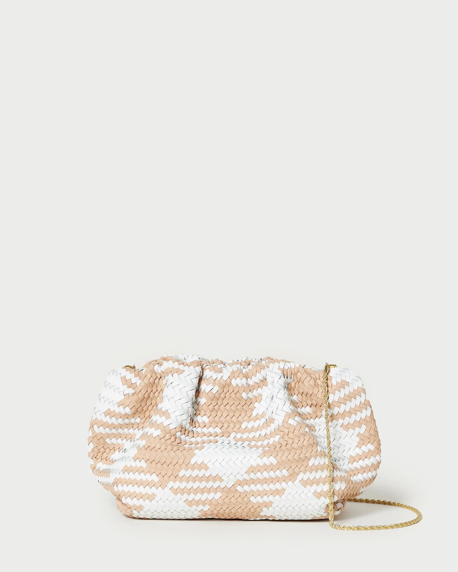 Nyla Clutch - Tan/Cream