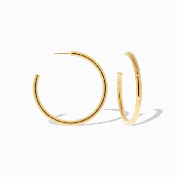 2" Hollow Post Hoop - Gold