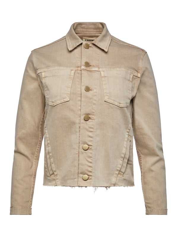 Janelle Denim Jacket - Biscuit