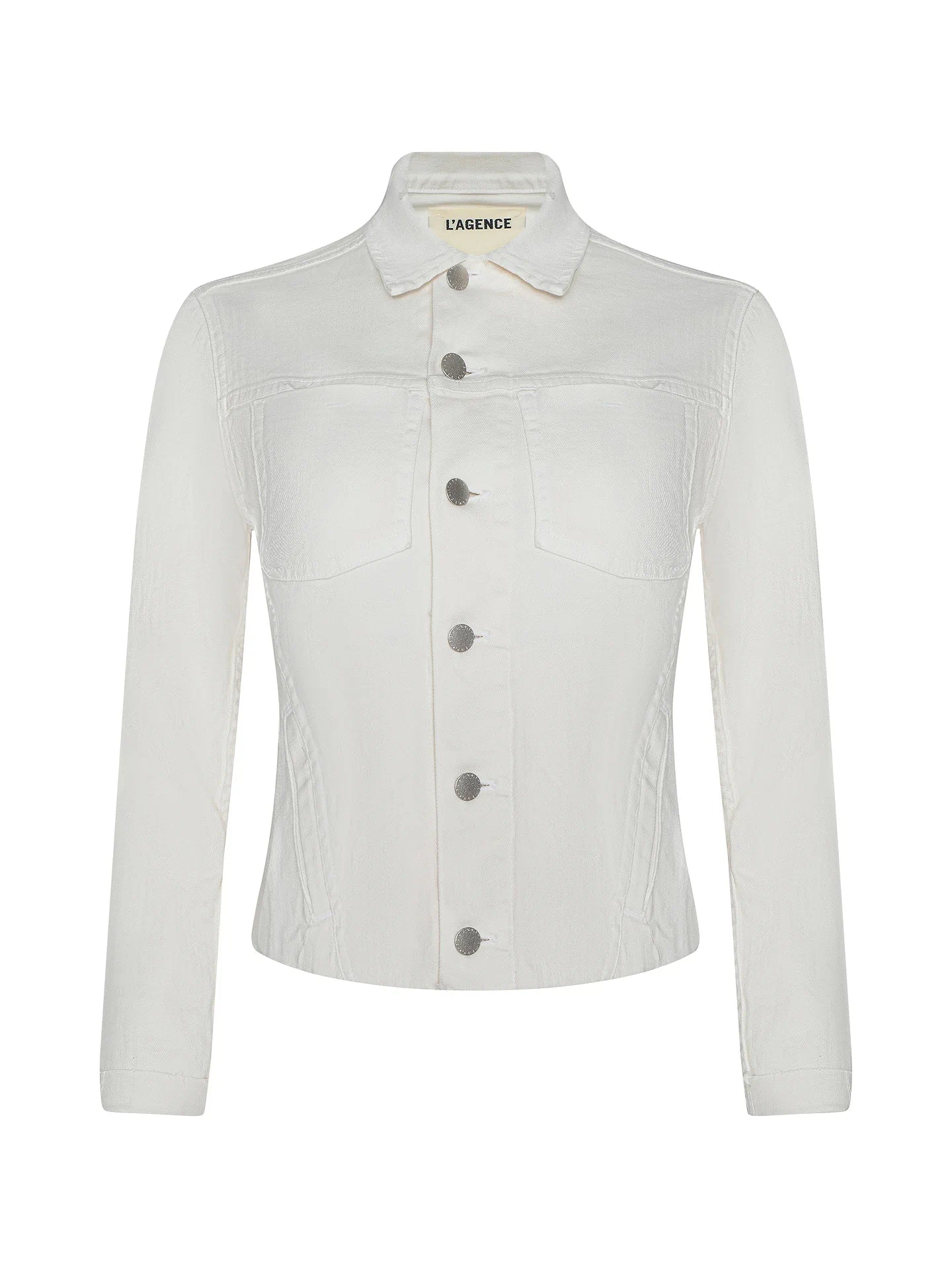 L'Agence Janelle Jean Jacket - Light Ecru