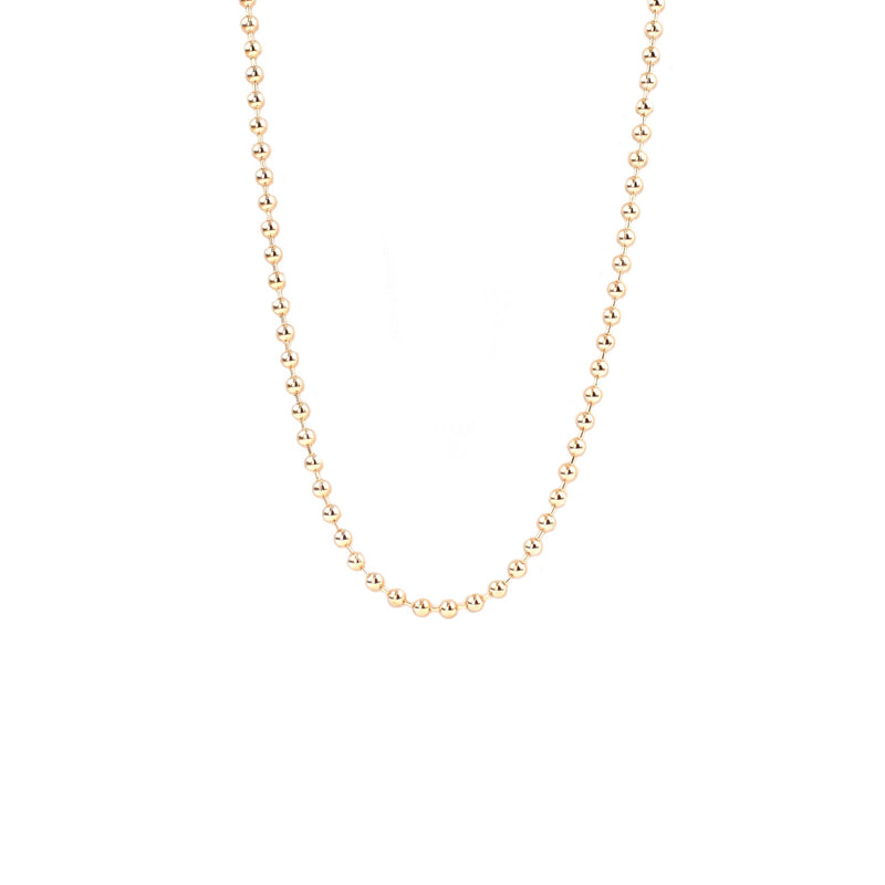 Gold Plated 18" Ball Chain Necklace