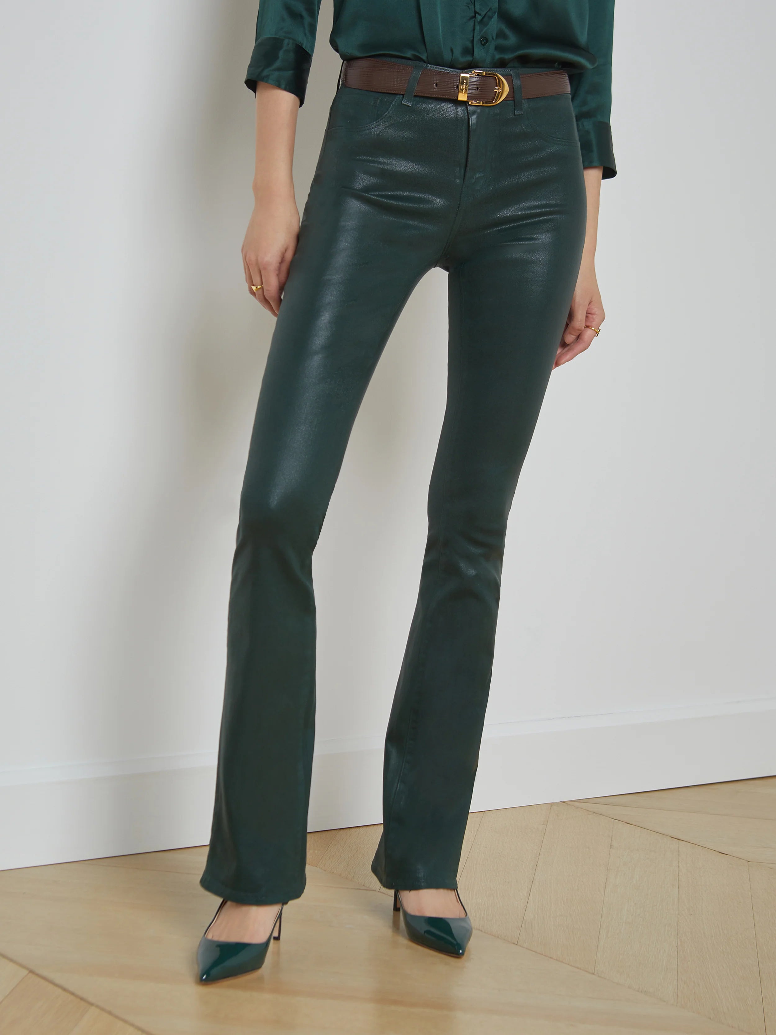 Selma H/R Sleek Baby Boot - Forest Green Coated