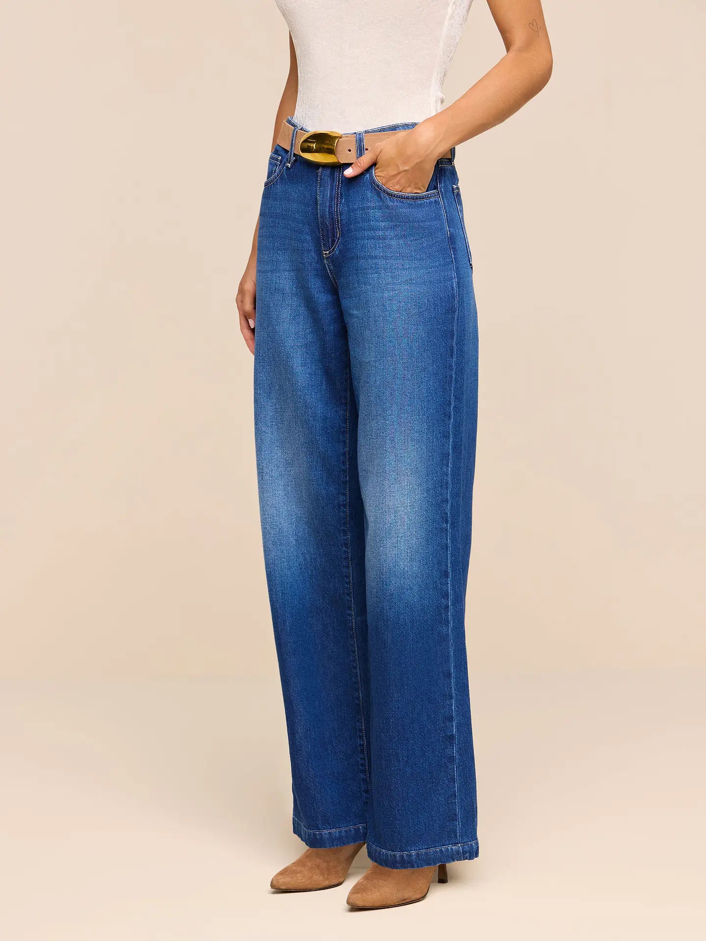 L'Agence Scottie Wide-Leg Jean - Idaho