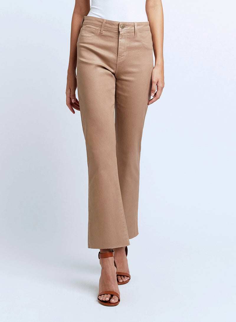 Kendra  H/R Crop Flare - Cappuccino Coated