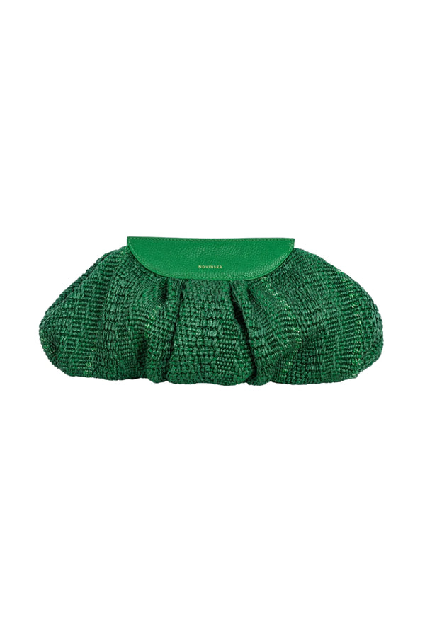 Raffia Cloud Bag - Palm Green