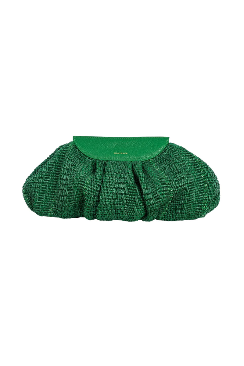 Raffia Cloud Bag - Palm Green