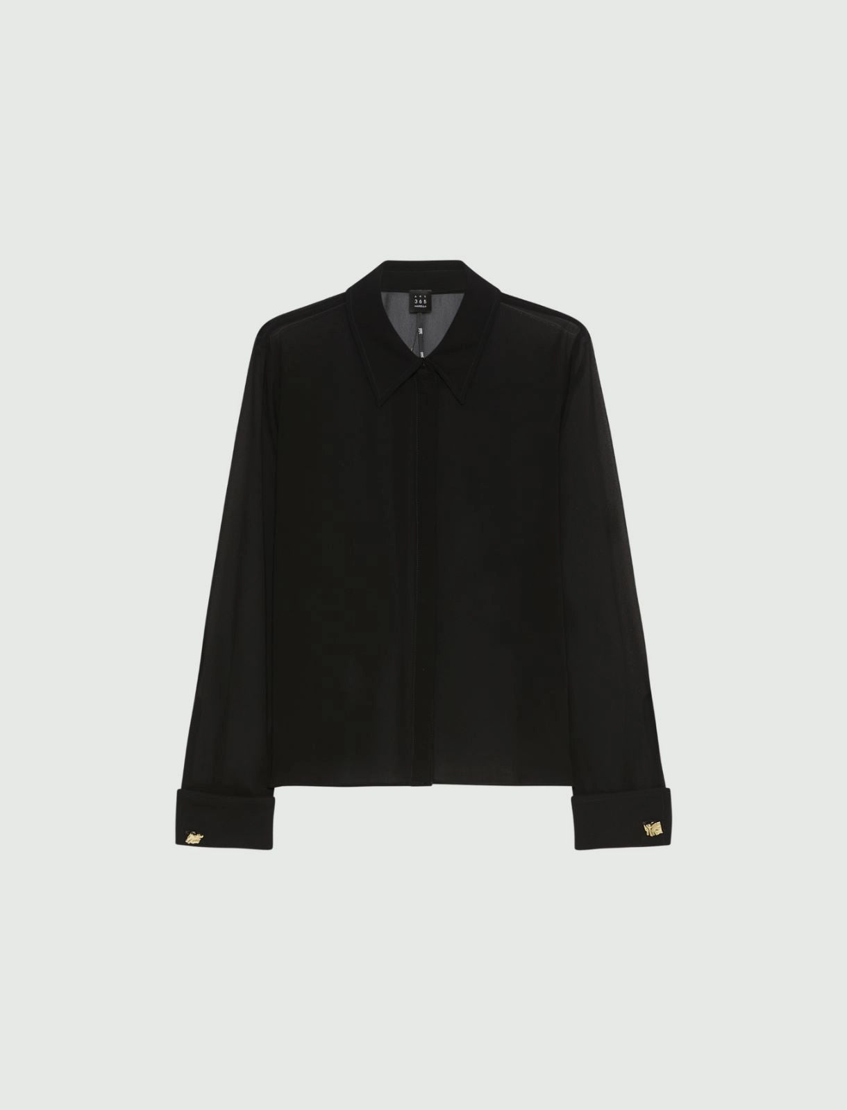 Georgette shirt - Black