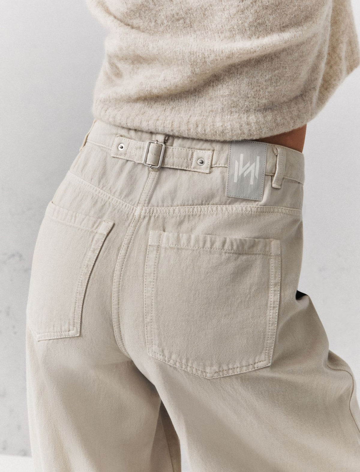 Marella Cotton barrel-leg trousers - TURTLEDOVE