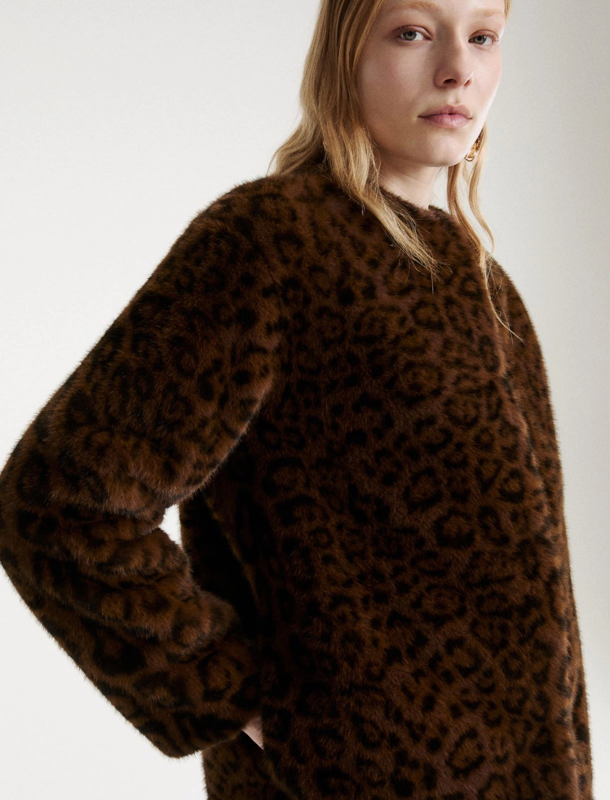 Marella Animal-print coat - COCOA