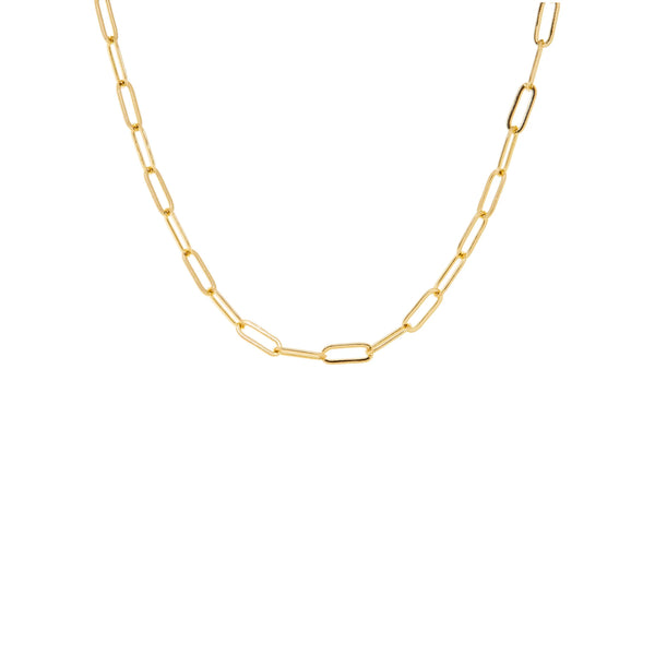 Gold Plated 24" Link Chain Necklace