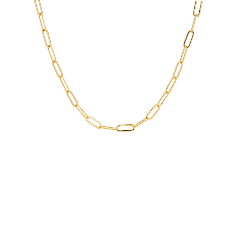 Gold Plated 24" Link Chain Necklace