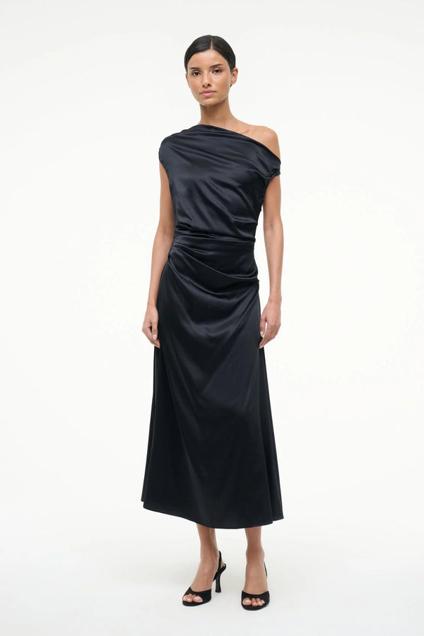 Phare Silk Dress - Black