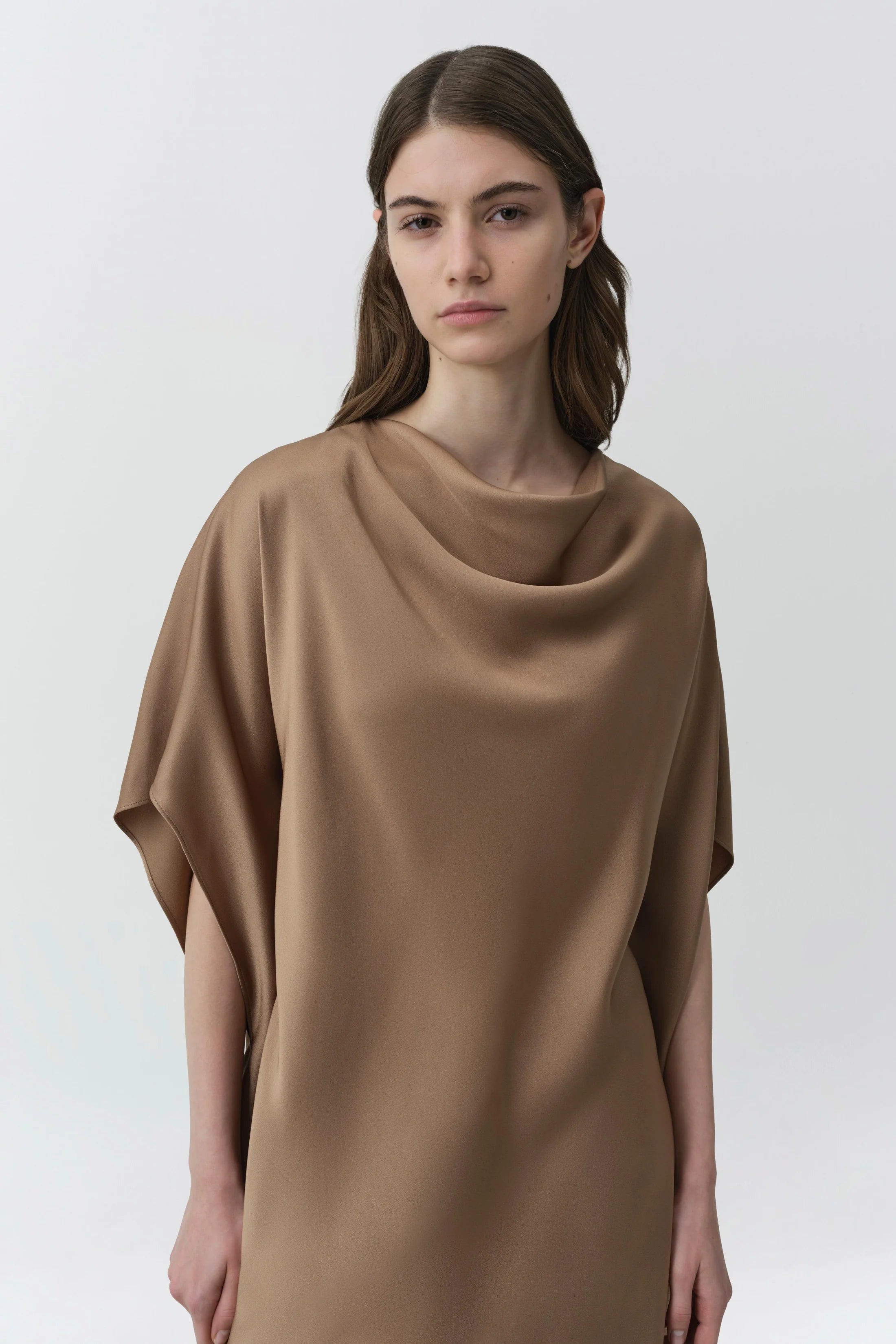 Simkhai Sadia Satin Mini Dress - Ochre