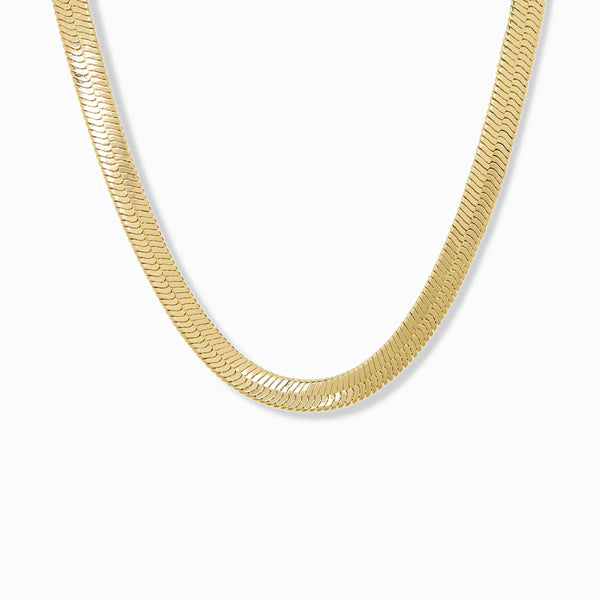 15" Snake Chain Necklace - Gold