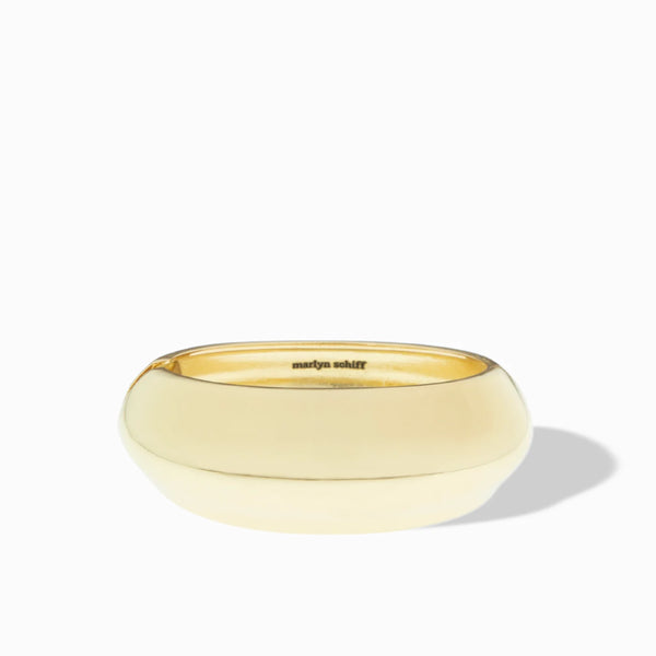 Domed Bangle - Gold