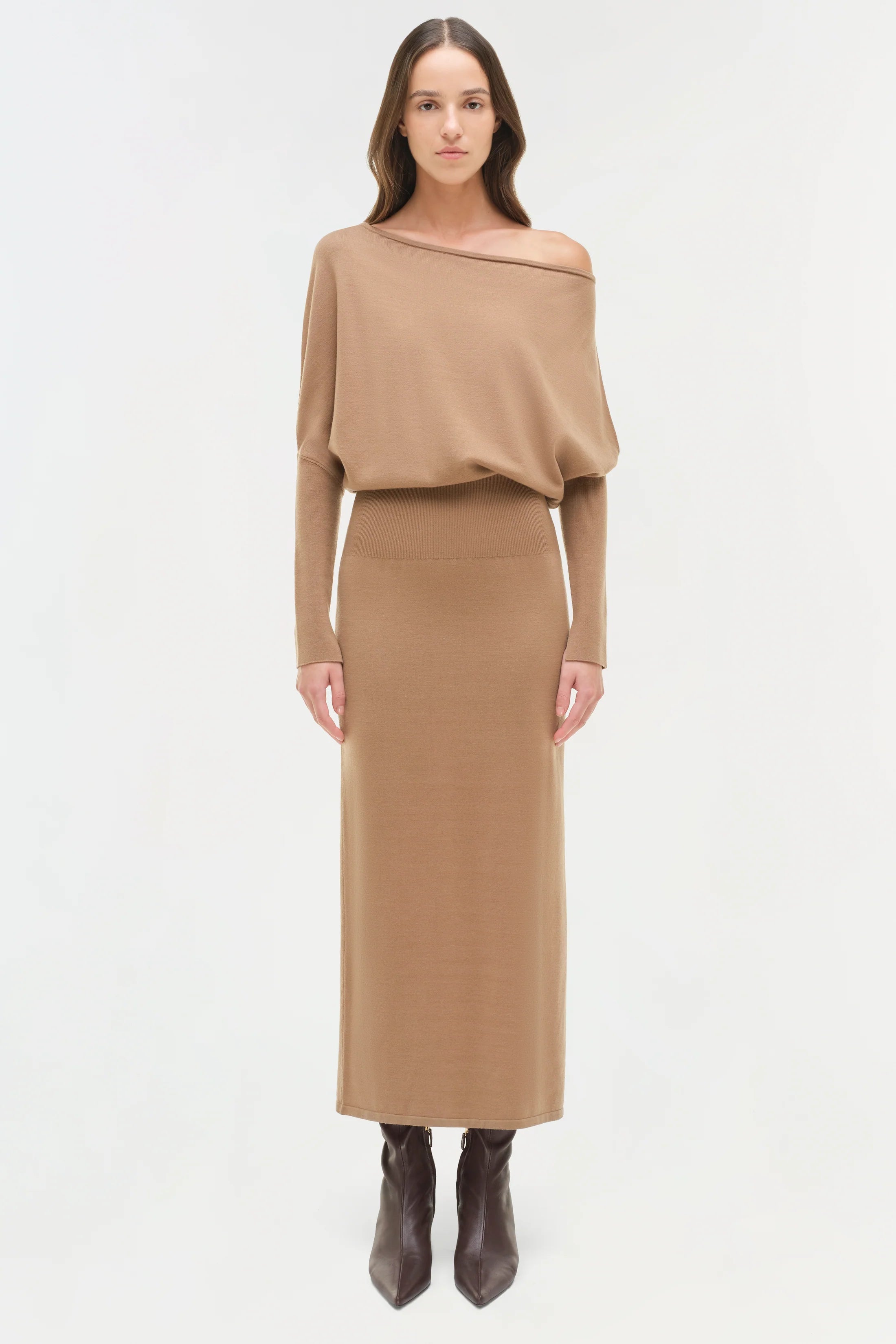 Janese Off Shoulder Midi Dress