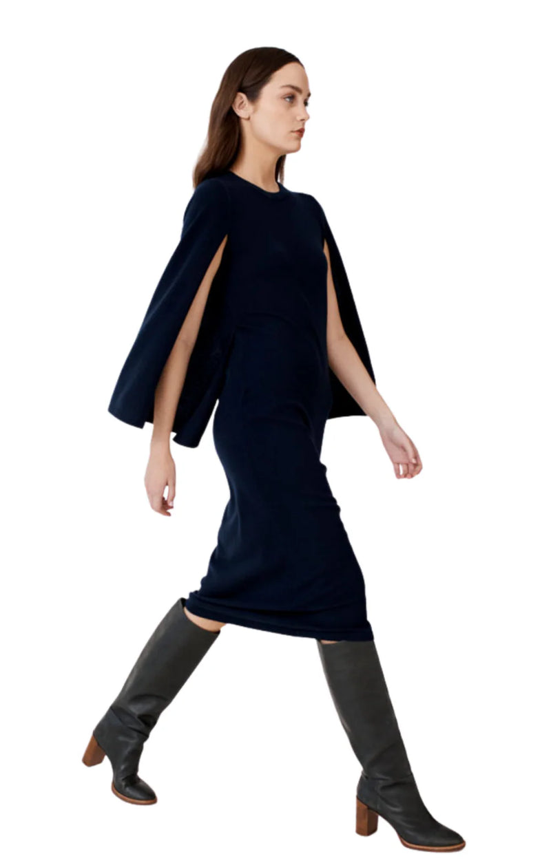 Cape Sleeve Dress