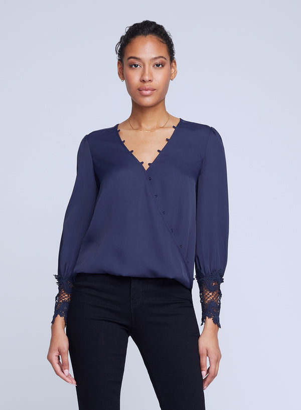 Aarti Lace Crossfront Blouse