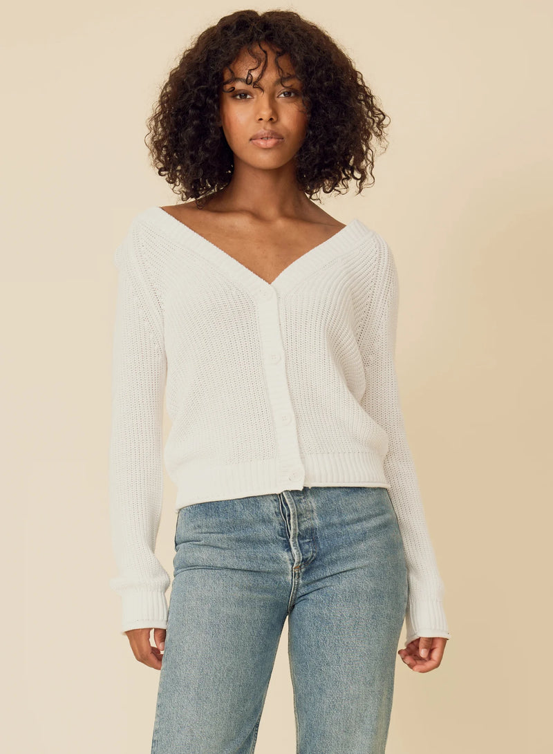 Raleigh Cardigan - White