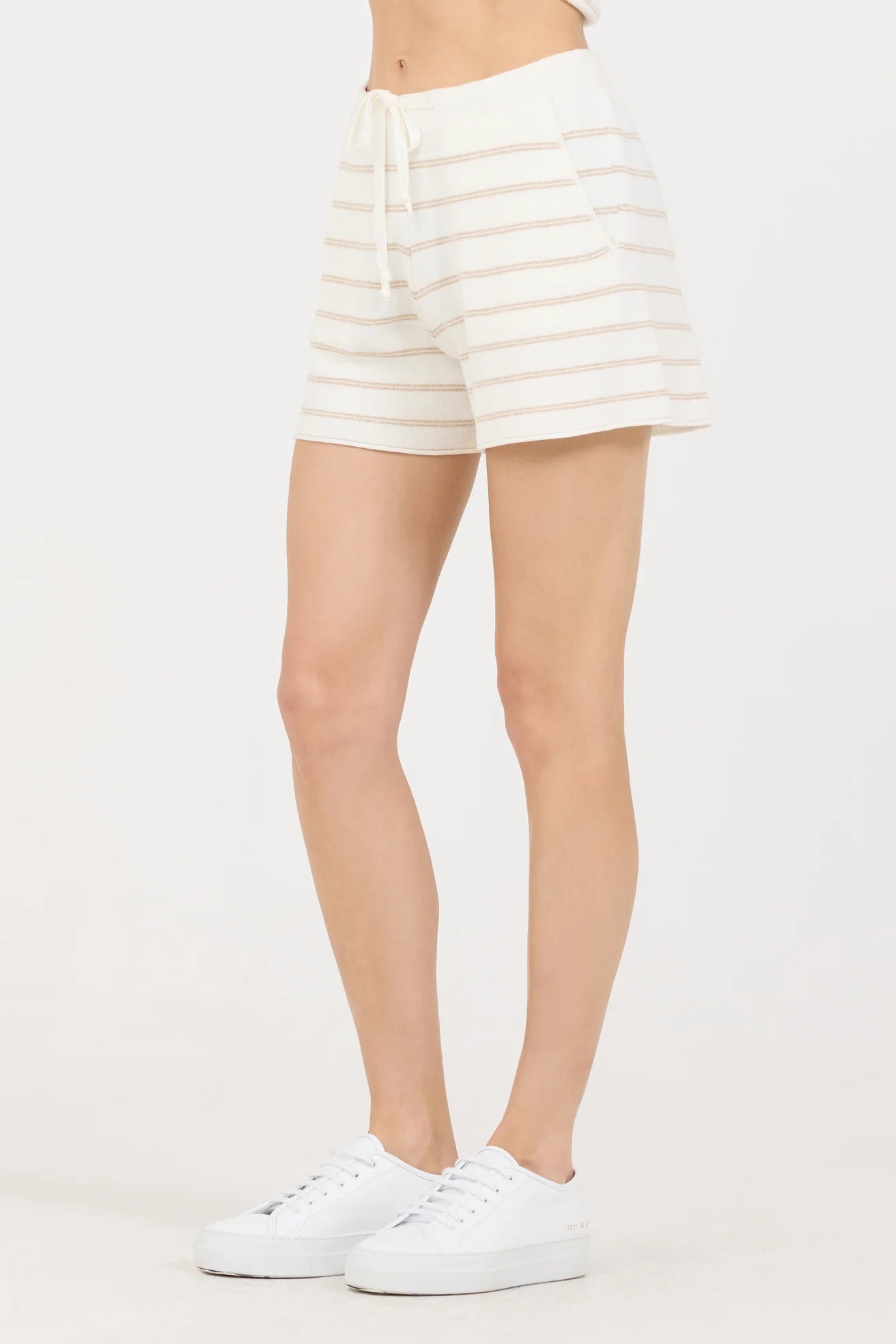 One Grey Day Warwick Short - Oatmeal Stripe