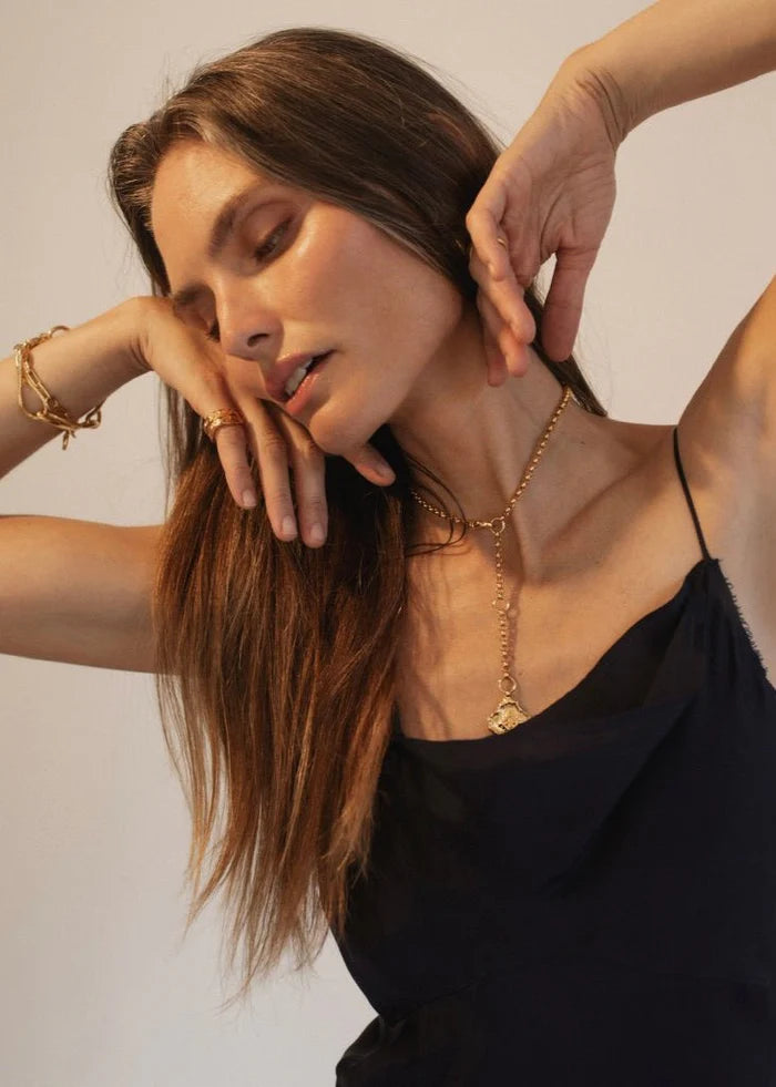 Infinite Compass Necklace - Gold