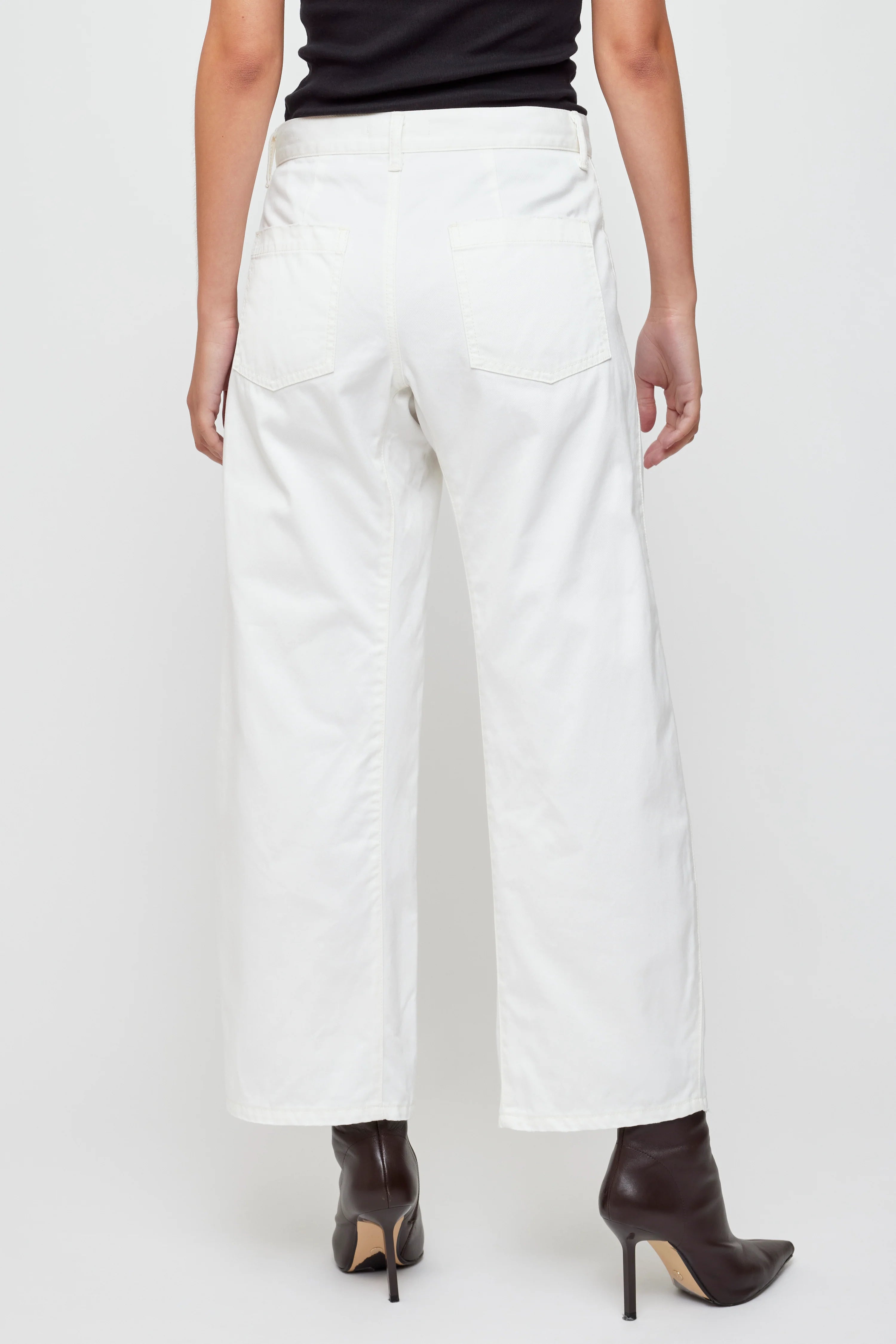 Moussy Gusset Cargo - White