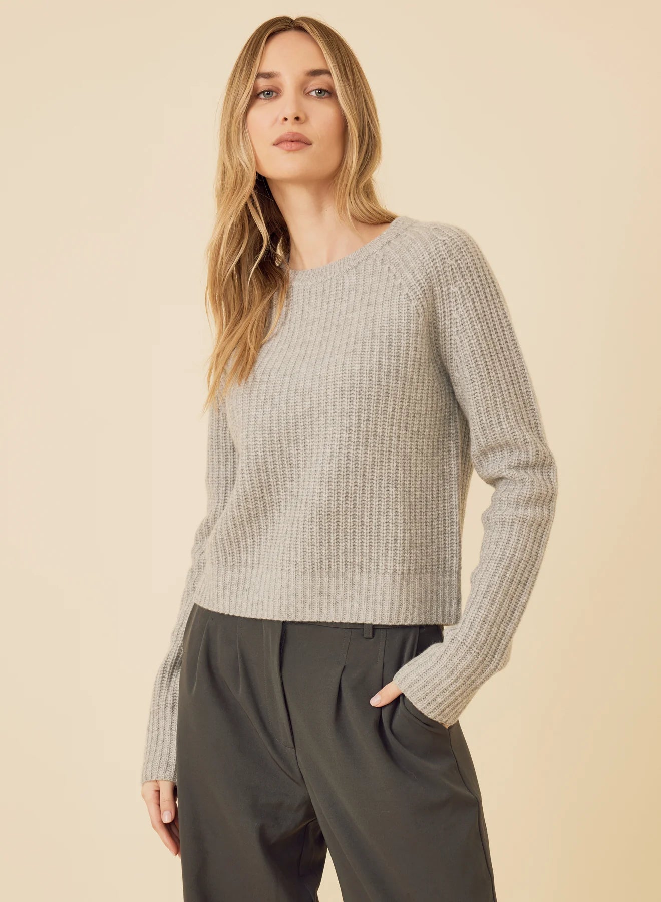 Blakely Cashmere Crewneck - Grey
