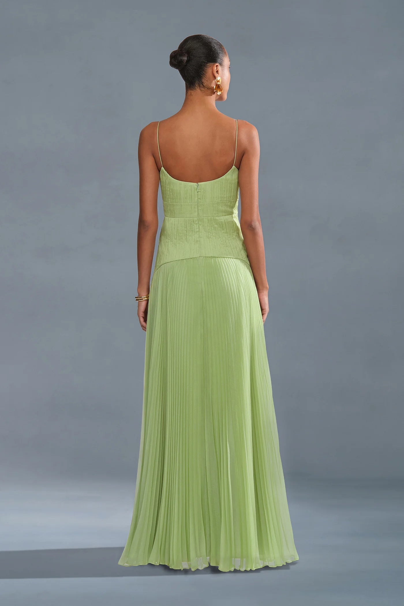 AMUR Saylor Pleated Gown