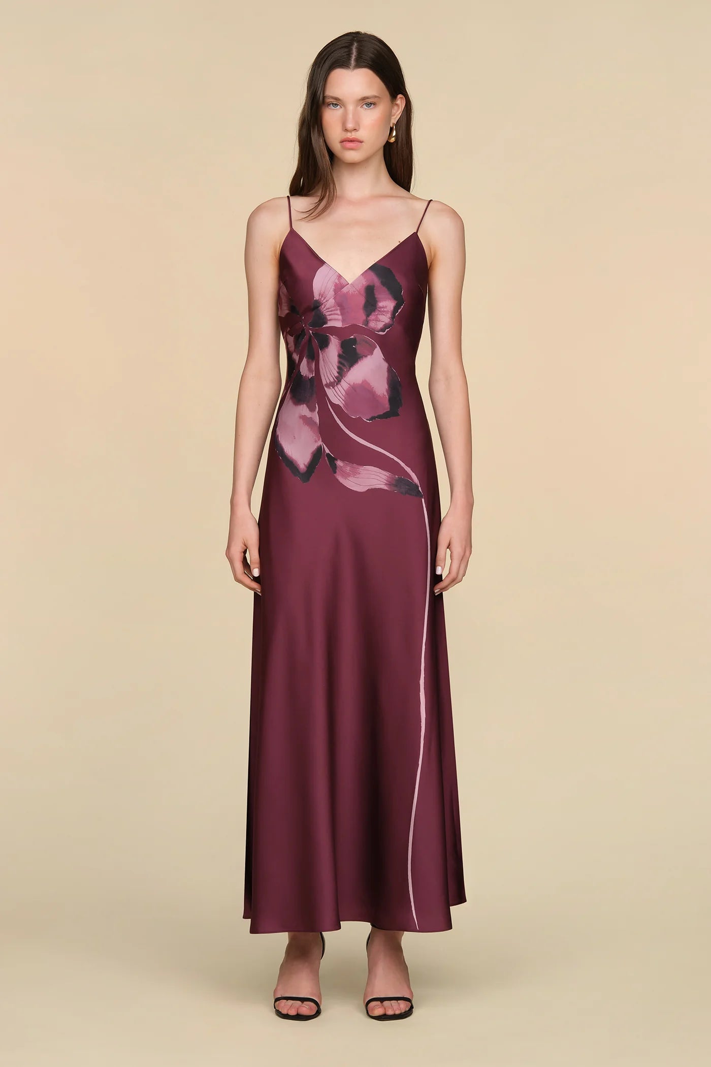 Amur Coralee Printed Bias Dress