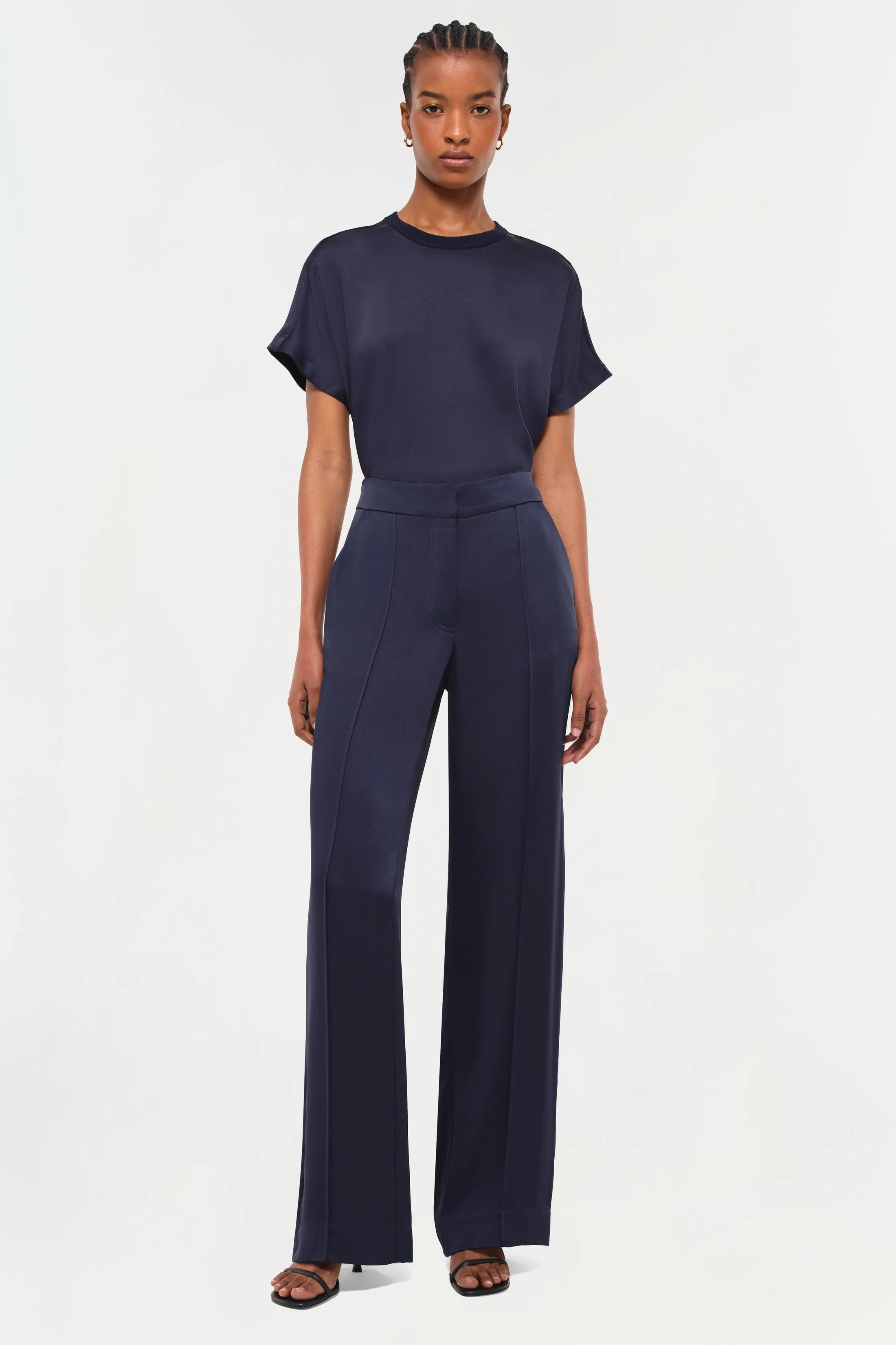 Simkhai Kyra Wide Leg Pant - Midnight