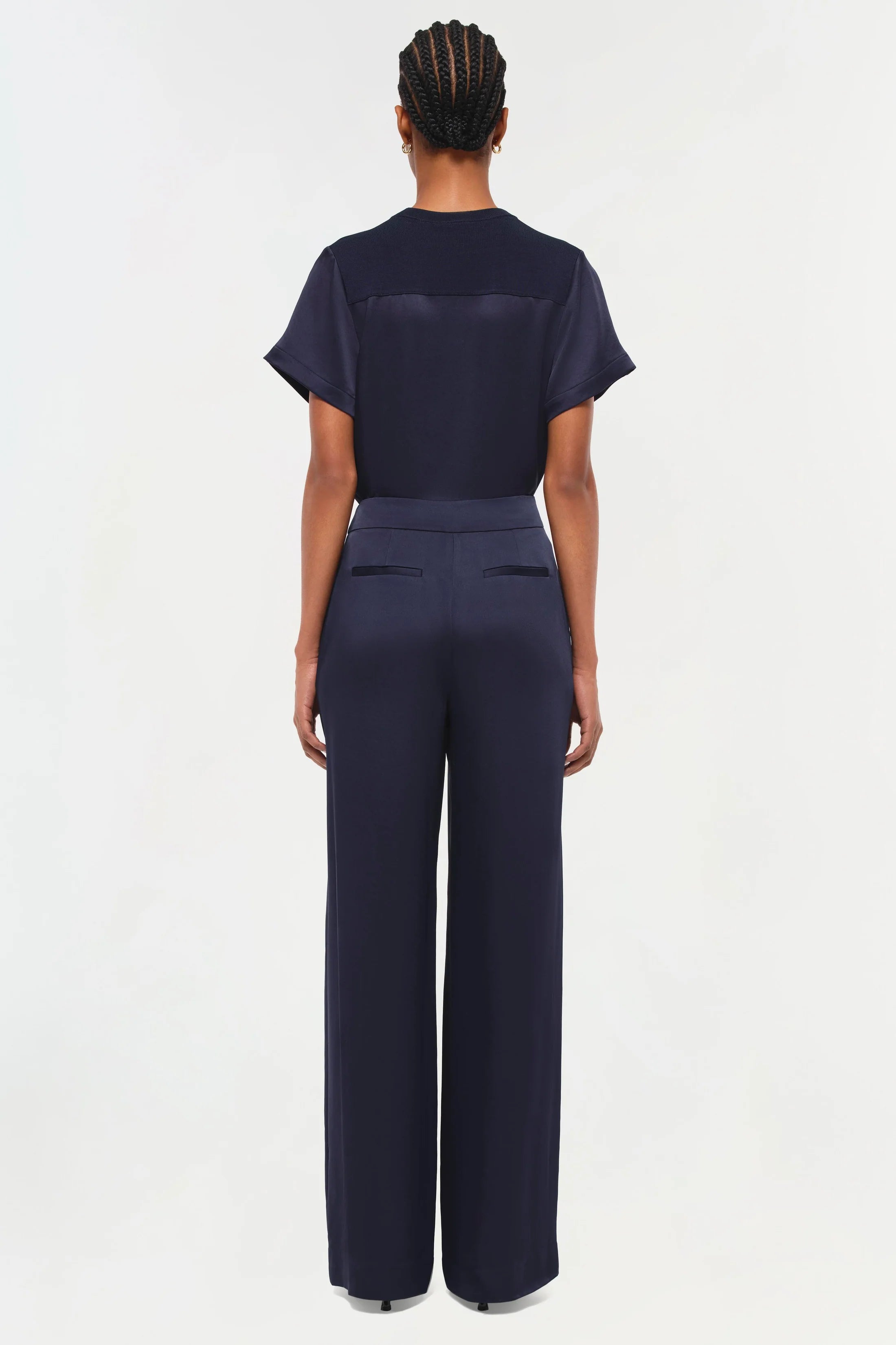 Simkhai Kyra Wide Leg Pant - Midnight