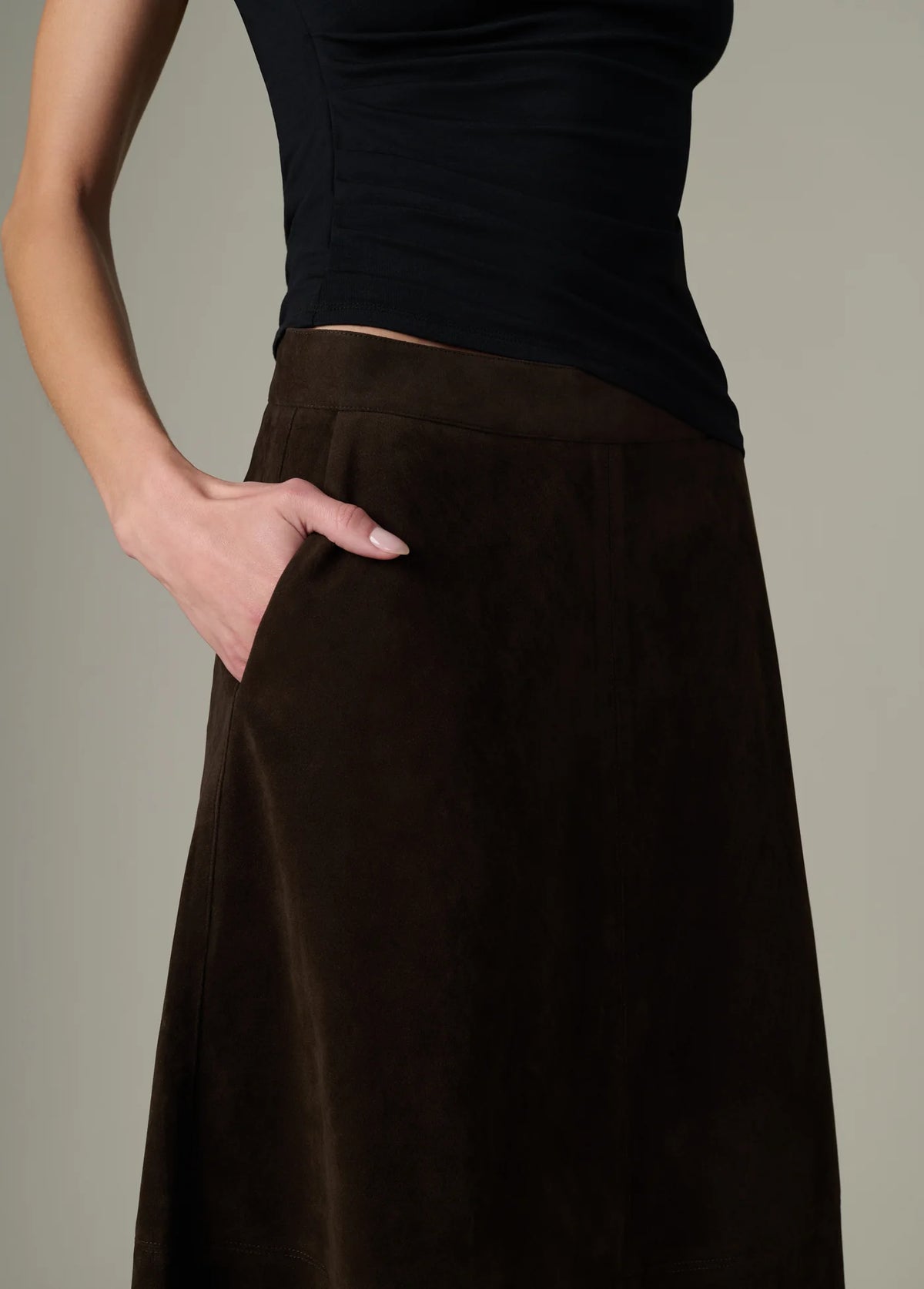 Joe's The Tavi Vegan Suede Skirt