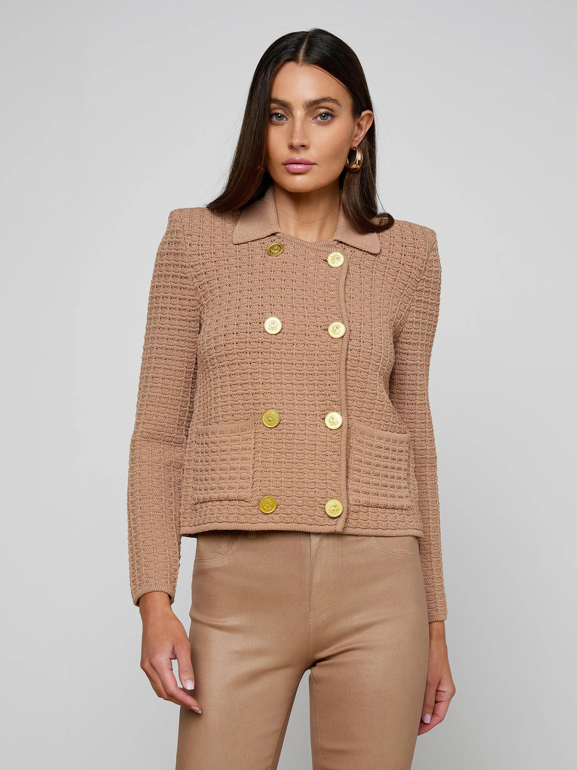 Charlie Open Stitch Knit Jacket
