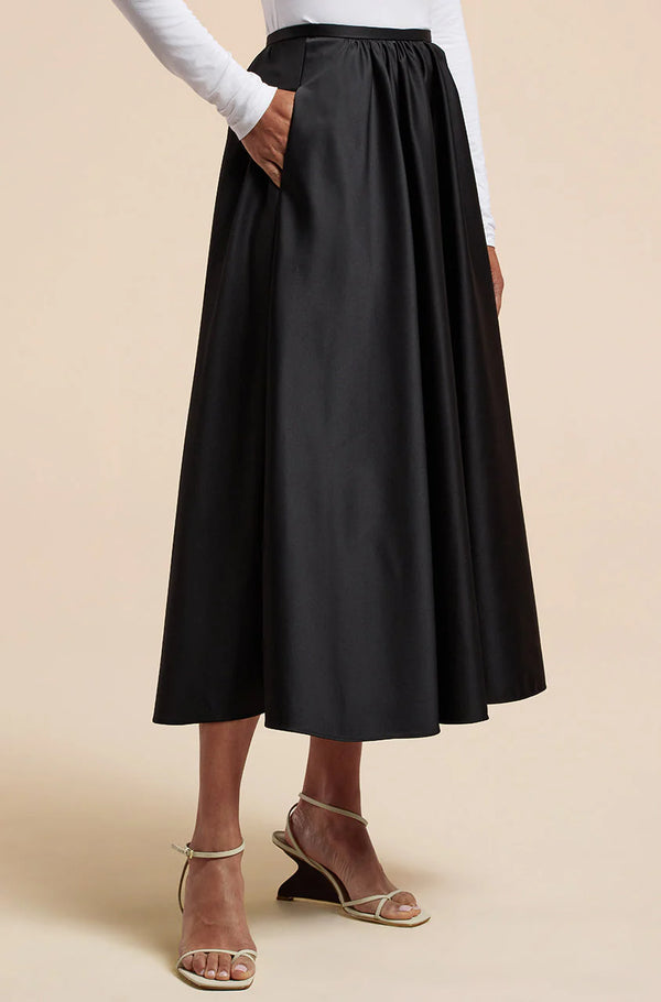 Techy Sateen Skirt